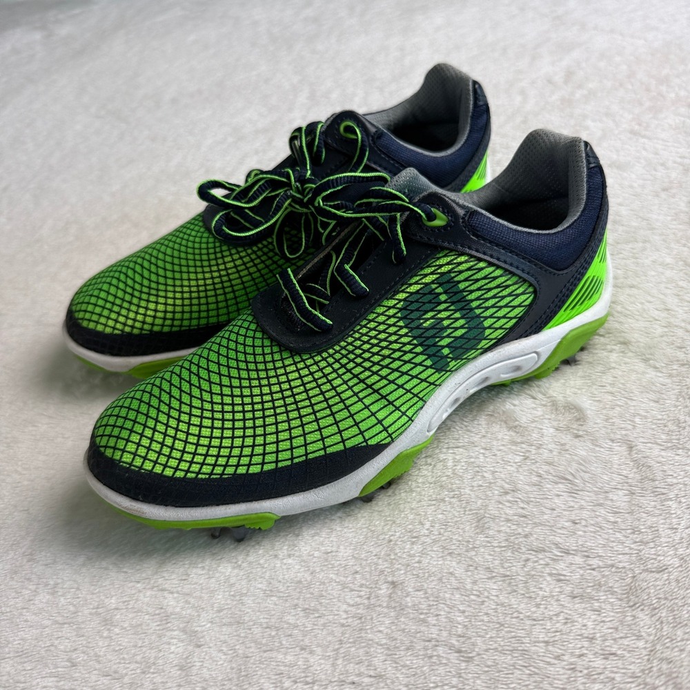 FootJoy HyperFlex Junior Golf Shoes Youth Size 3M Green/Navy SoftSpikes Cleats